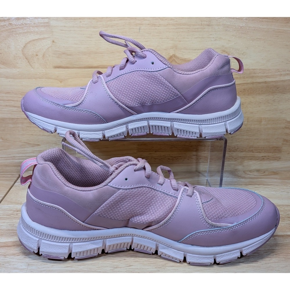 Ryka Hypnotize Womens Pink Leather Mesh Walking Training Shoes Size 11W Wide
